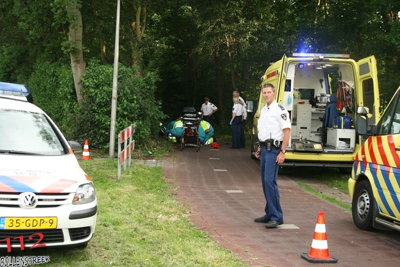 Aanrijding brommer/brommer Leidsevaart Voorhout