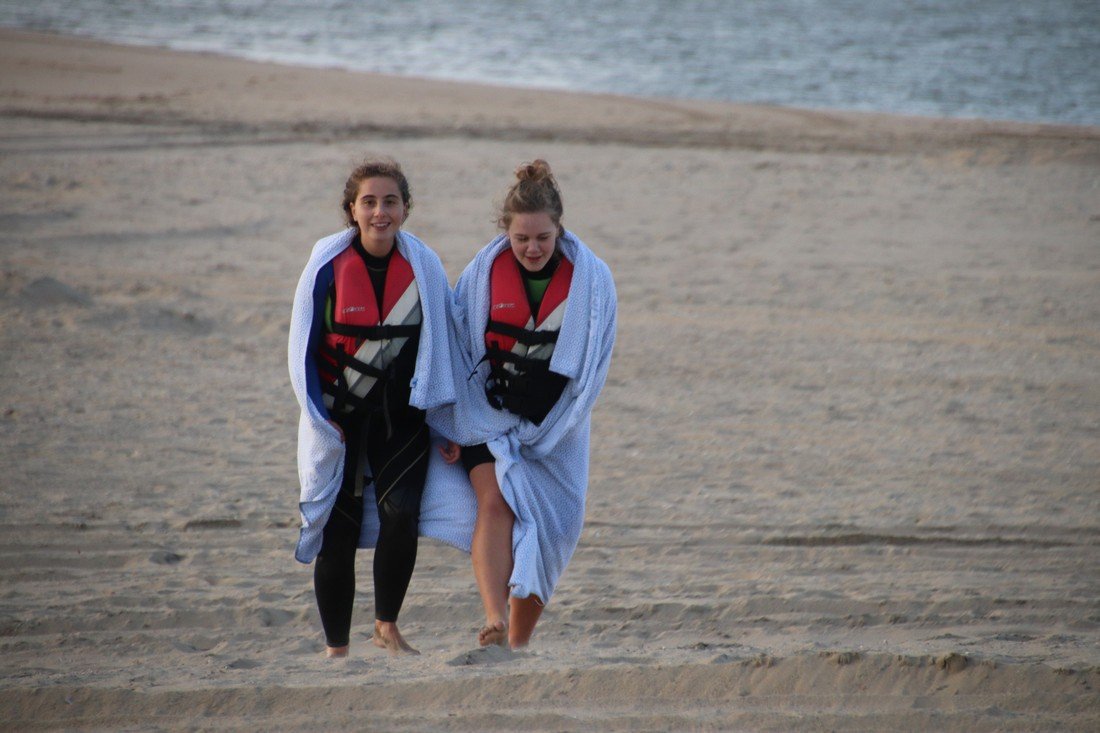 Grote oefening strand Katwijk