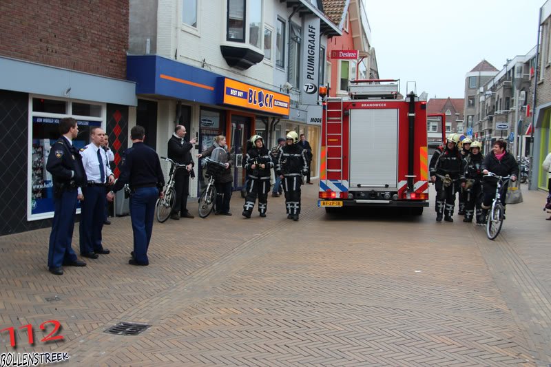 Brandgerucht Badstraat Katwijk