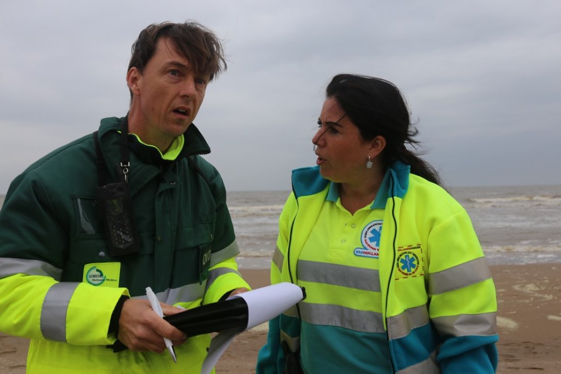 Oefening Springtij hulpdiensten op het strand