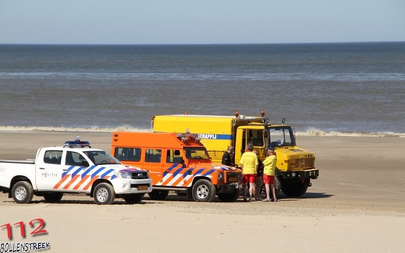 Blauwe vlag gehesen in Noordwijk door Prins Willem-Alexander