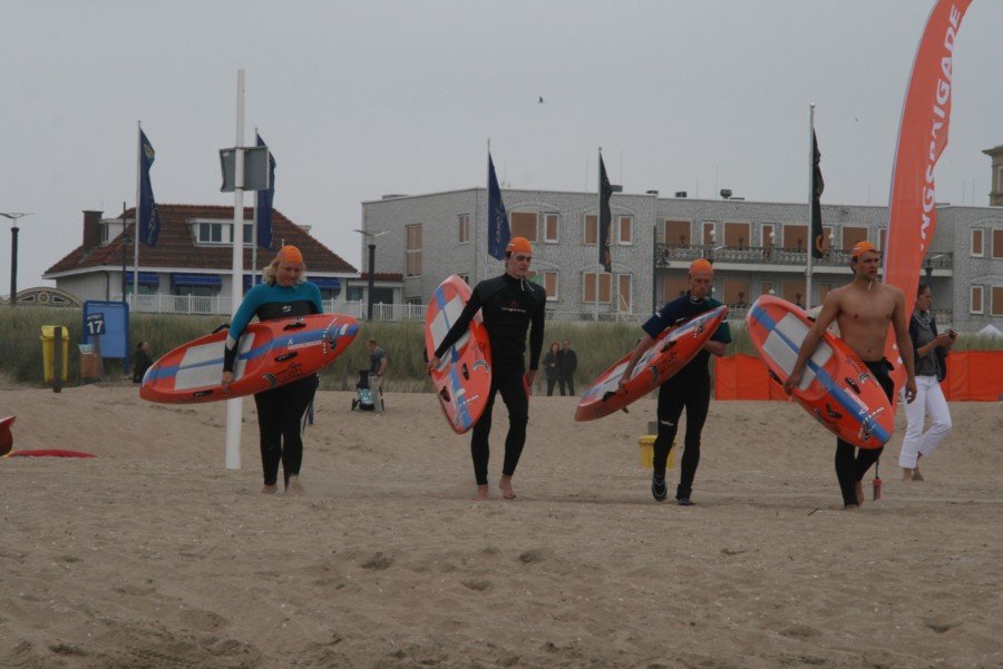 Reddingsbrigade oefend voor EK Life Saving Noordwijk