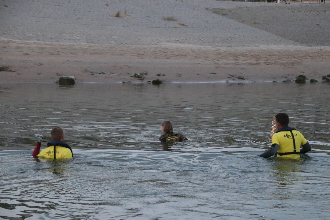 Grote oefening strand Katwijk