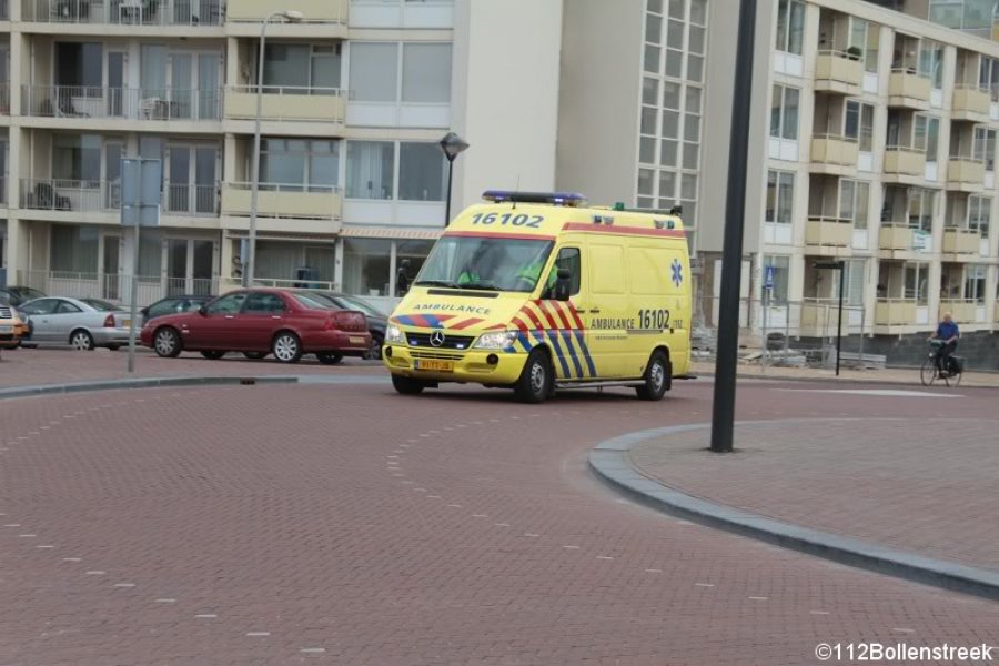 Reddingsactie strand Noordwijk