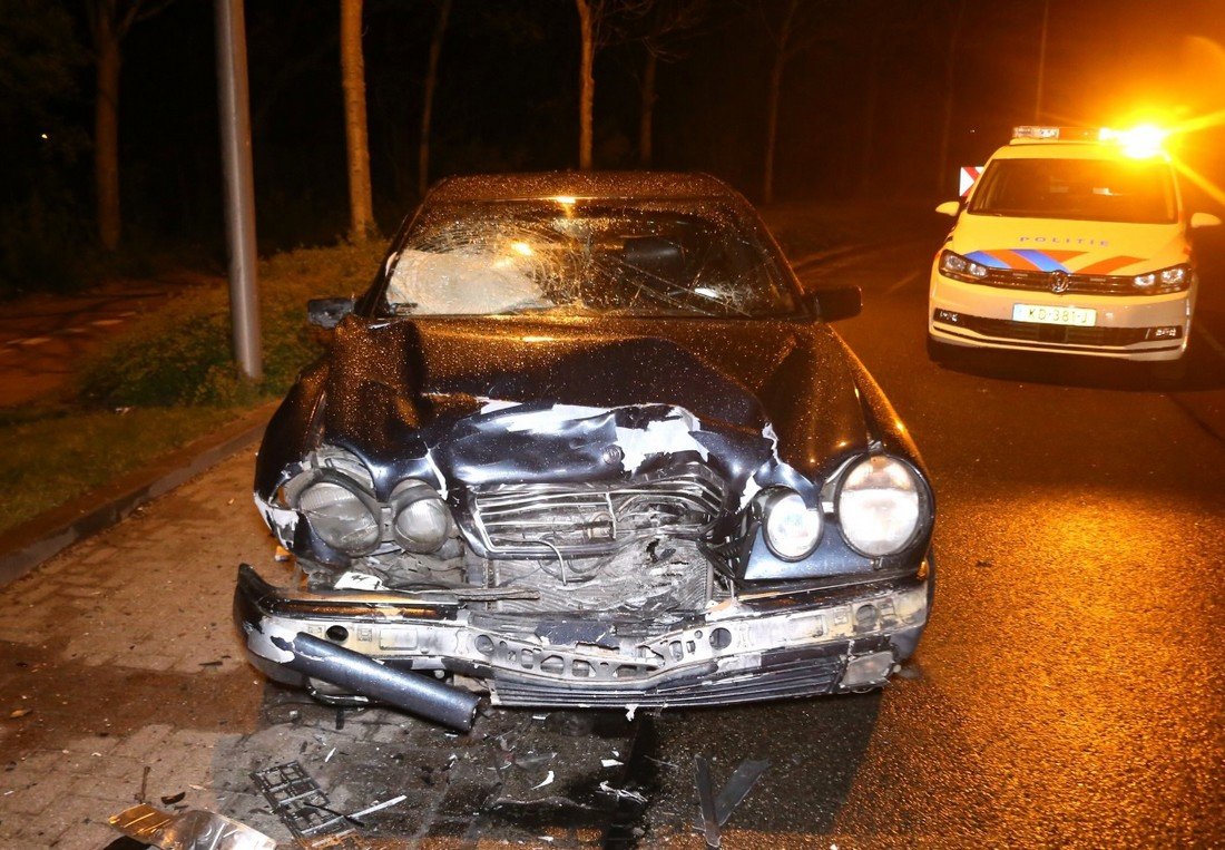 Frontale botsing Lageweg Katwijk