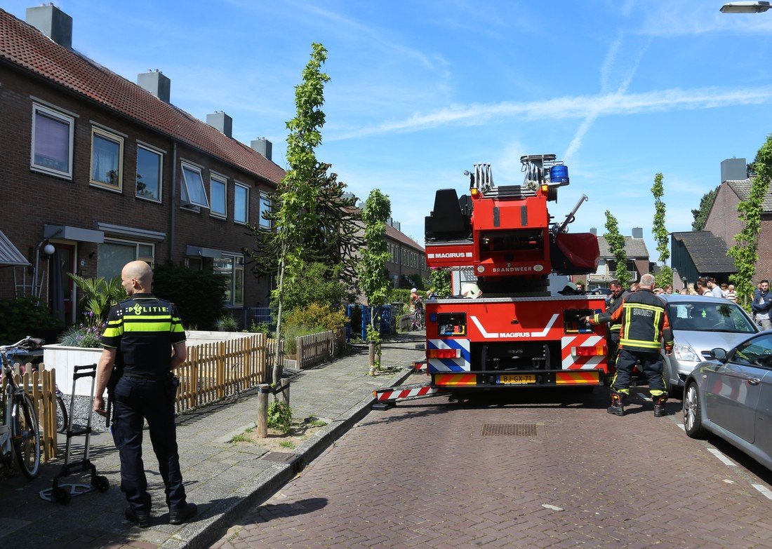 Flinke zolderbrand Visserstraat Hillegom