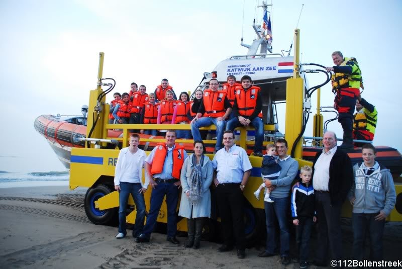 KNRM Katwijk vaart met vis donateurs