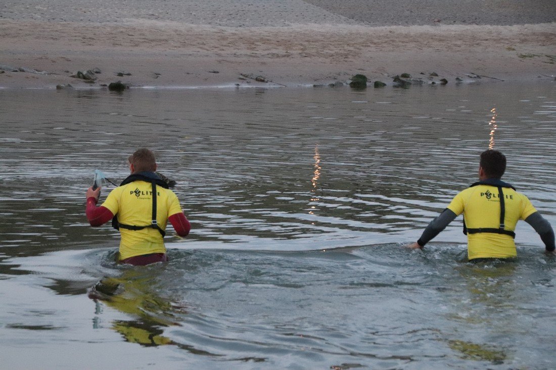 Grote oefening strand Katwijk