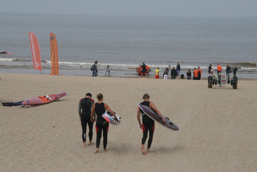 Reddingsbrigade oefend voor EK Life Saving Noordwijk