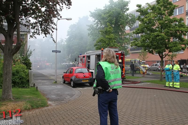 Grote brand Nassaudreef Katwijk (foto update)