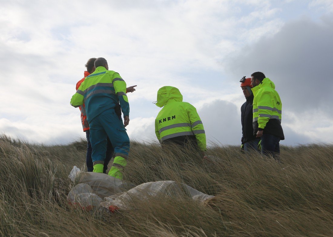 Grote hulpverleningsoefening strand afrit 29 Noordwijk