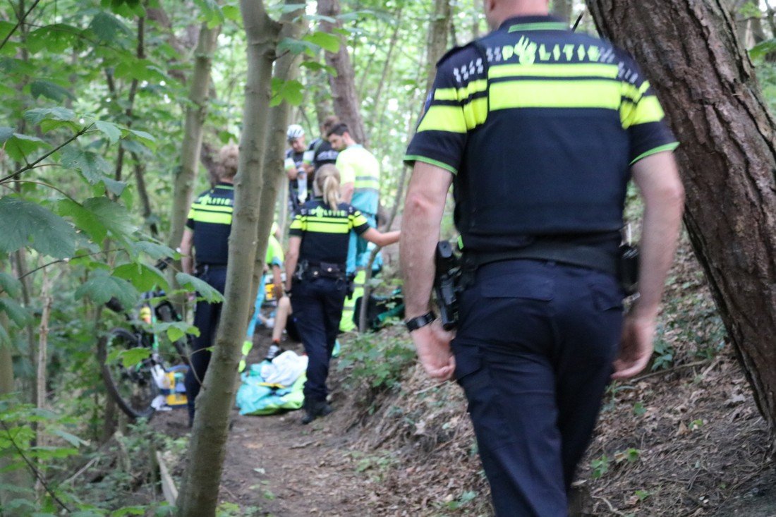 Mountainbiker gewond Randweg Noordwijk