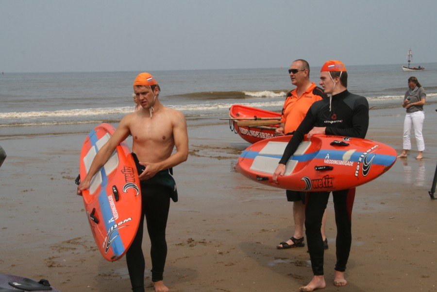 Reddingsbrigade oefend voor EK Life Saving Noordwijk