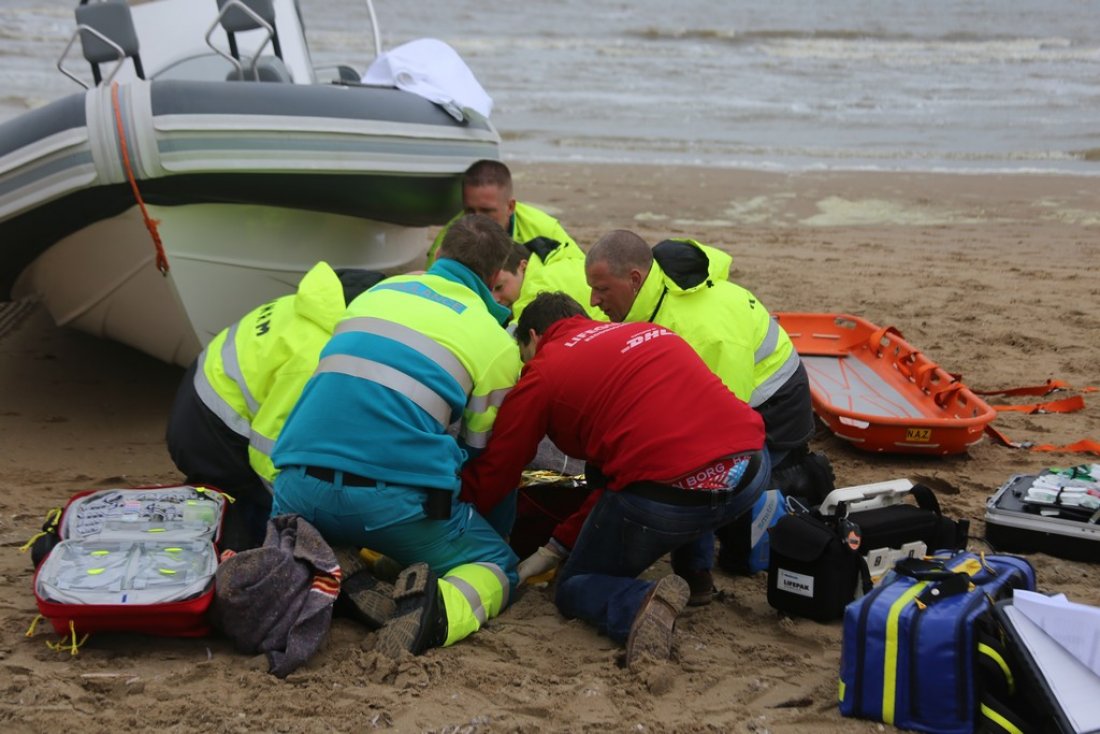 Oefening Springtij hulpdiensten op het strand