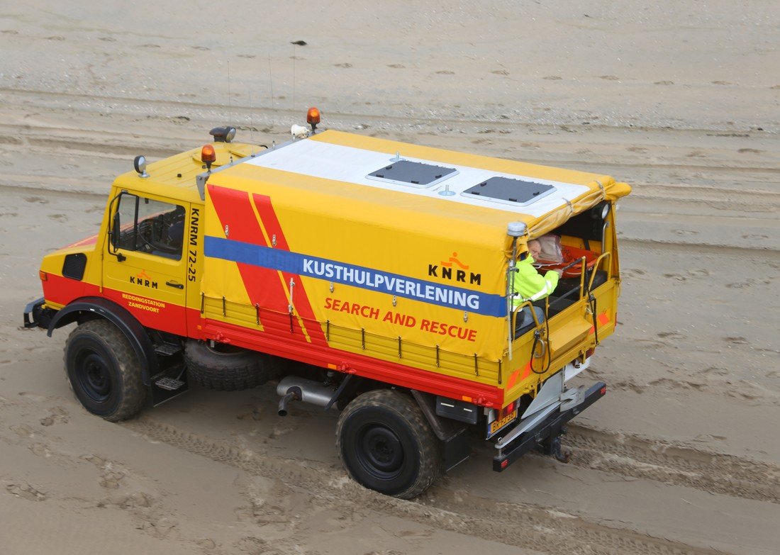 Grote hulpverleningsoefening strand afrit 29 Noordwijk