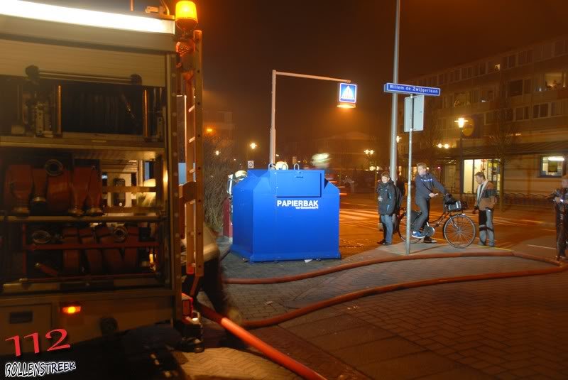 Containerbrand Willem de Zwijgerlaan/Boslaan Katwijk