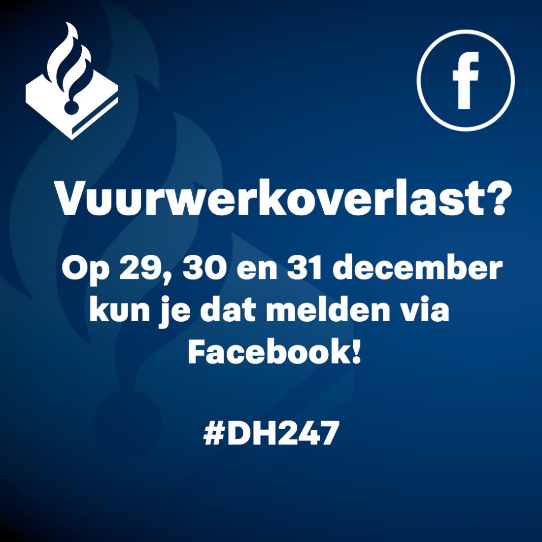 Meld vuurwerkoverlast via facebook politie Noordwijk