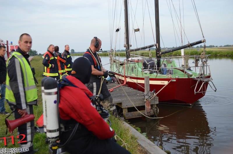 Scheepvaart schip in nood Huigsloterdijk Abbenes