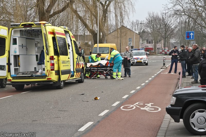 Ongeval tussen scooter en auto Valckslootlaan Hillegom