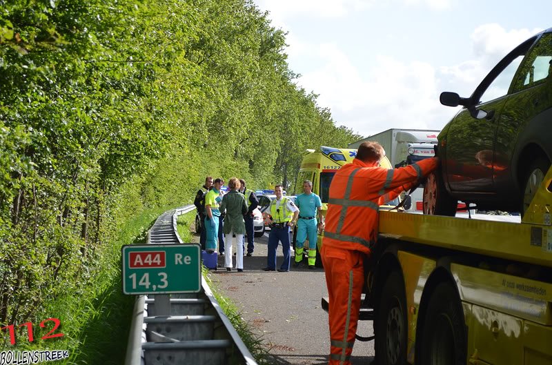 Ongeval letsel A44 R14,3 Oegstgeest