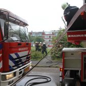 Grote brand Nassaudreef Katwijk (foto update)