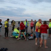 Grote oefening strand Katwijk