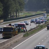 Ongeval meerdere voertuigen A44 Sassenheim