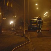 Containerbrand Willem de Zwijgerlaan/Boslaan Katwijk