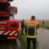 Auto te water Berg en Daal Voorhout