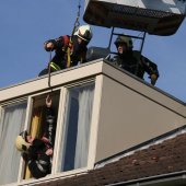 Gebouwbrand Schorrekruidweg/Wijnruitstr. Voorhout