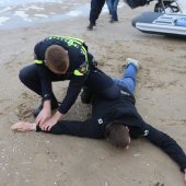 Oefening Springtij hulpdiensten op het strand