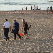 Brisantgranaat gevonden strand Noordwijk