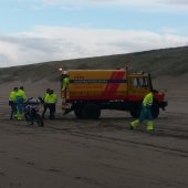 Man gewond na val op strand Katwijk