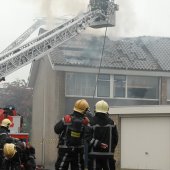 Grote brand Nassaudreef Katwijk (foto update)