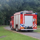 Prullenbak brand Paardenlaan Noordwijk