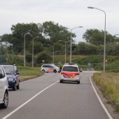 Motorrijder hard ten val Westerbaan Katwijk