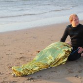 Grote oefening strand Katwijk