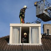 Gebouwbrand Schorrekruidweg/Wijnruitstr. Voorhout