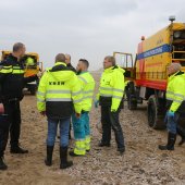 Oefening Springtij hulpdiensten op het strand