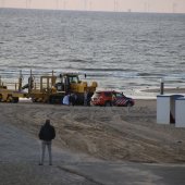 Grote oefening strand Katwijk