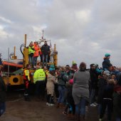 Aankomst Sinterklaas met zijn Zwarte Pieten Noordwijk