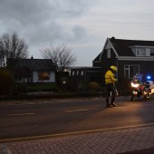 Motor te water 's Gravendamseweg N443 Voorhout