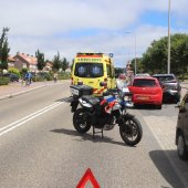 Auto ramt geparkeerde auto's Parklaan Katwijk