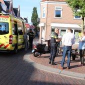 Ongeval auto en scooter Heereweg Lisse