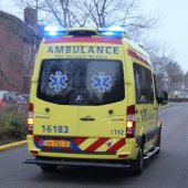 Traumaheli inzet na val van fiets Katwijk