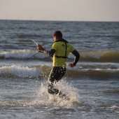 Grote oefening strand Katwijk