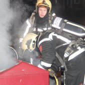 Containerbrand Willem de Zwijgerlaan/Boslaan Katwijk