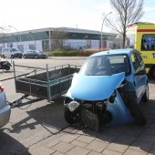 Ongeval brommobiel met auto Heerenweg Katwijk