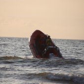 Grote oefening strand Katwijk