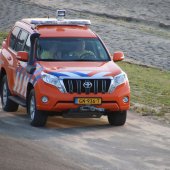 Grote oefening strand Katwijk